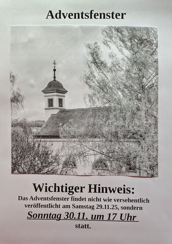 Adventsfenster Oberdürrbach